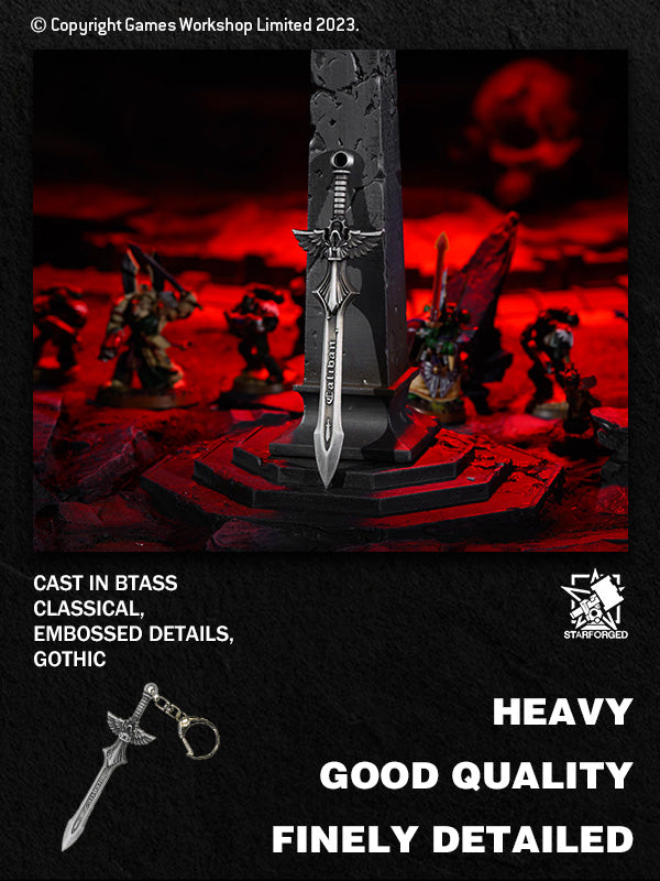 Starforged Warhammer 40K Dark Angels Sword of Colibon 2023 New Men's Keychain Christmas Gift Boyfriend