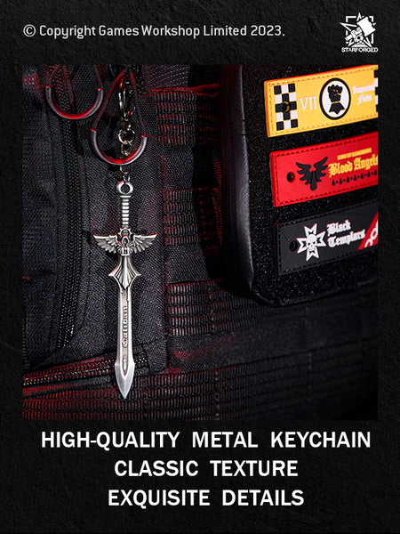 Starforged Warhammer 40K Dark Angels Sword of Colibon  2023 New Men's Keychain Christmas Gift Boyfriend