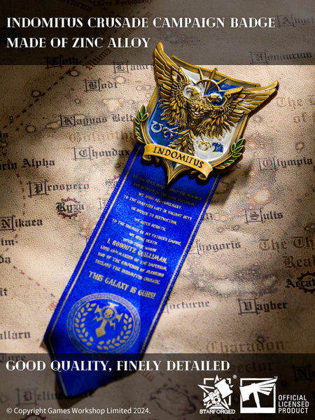 Starforged Brooch Roboute Guilliman Indomitus Crusade Campaign Badge Pin Badge Warhammer 40000