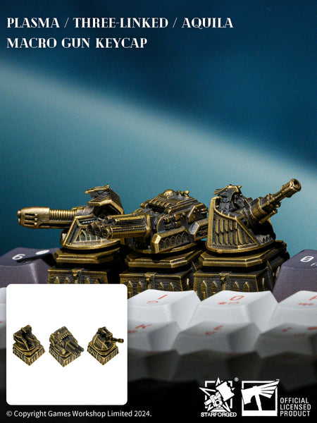 Starforged Warhammer 40K Mechanical Keyboard Macrocannon Keycaps Space Battleship Computer Accessories and Peripherals Other