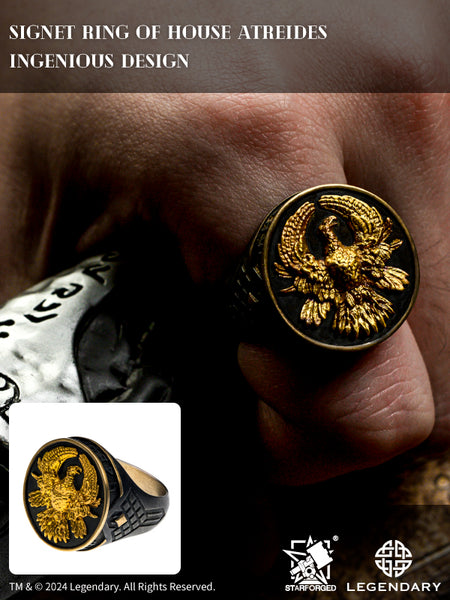 Starforged Dune II Paul Atreides Family Duke Heritage Ring The One Licensed by Legendary Pictures