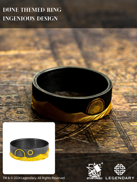 Starforged  Dune II Themed Ring Couple Original design Exclusive Movie peripherals Legendary Pictures