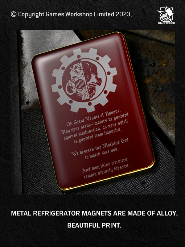 Starforged Adeptus Mechanicus STC Pin Badge Refrigerator magnet Warhammer 40000 Brooch Other