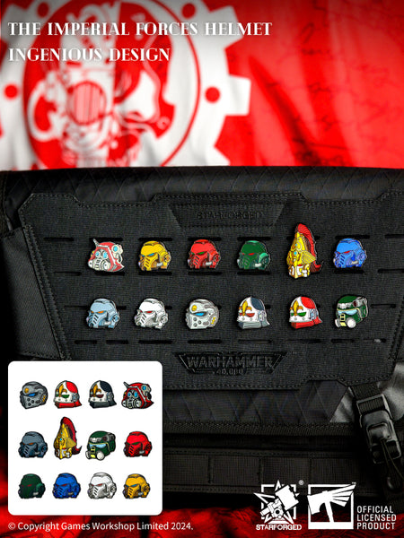 Starforged Warhammer 40K Brooch Space Marines Pin Badge Refrigerator Magnet Men's Metal Chapter Badge