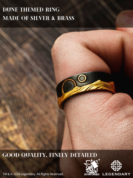 Starforged  Dune II Themed Ring Couple Original design Exclusive Movie peripherals Legendary Pictures