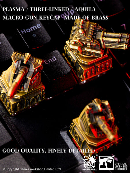 Starforged Warhammer 40K Mechanical Keyboard Macrocannon Keycaps Space Battleship Computer Accessories and Peripherals Other