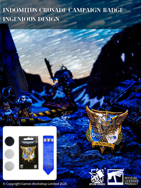 Starforged Brooch Roboute Guilliman Indomitus Crusade Campaign Badge Pin Badge Warhammer 40000