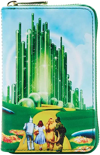 LOUNGEFLY Wizard of Oz Emerald City Zip Around Wallet