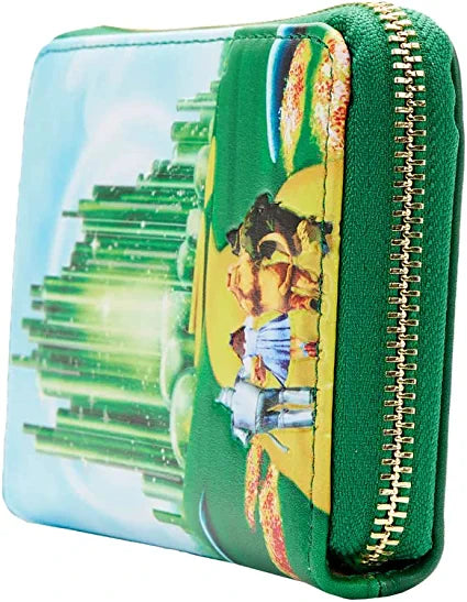 LOUNGEFLY Wizard of Oz Emerald City Zip Around Wallet