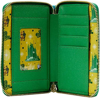 LOUNGEFLY Wizard of Oz Emerald City Zip Around Wallet