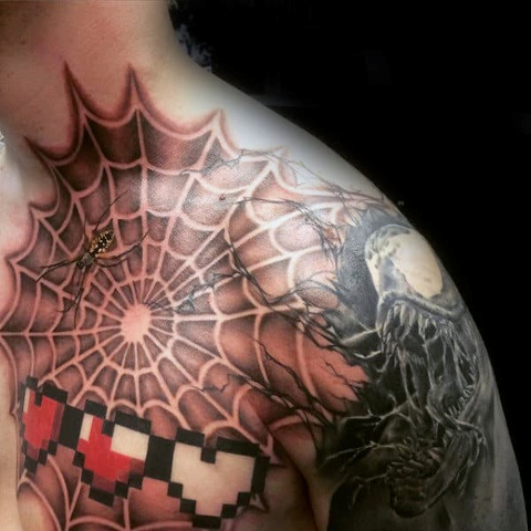 Upper Chest Tattoo-Something You Need To Know About Tattoo Color