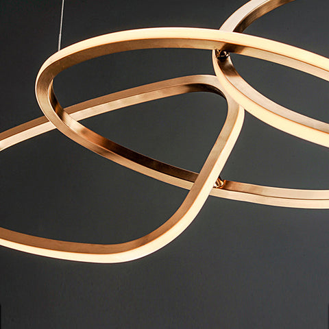 Irregular Chainlink LED Plating Modern Chandeliers - Dazuma