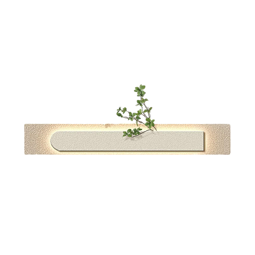 Rectangular Three-Dimensional Sandstone USB Remote LED Wall Lamp Painting