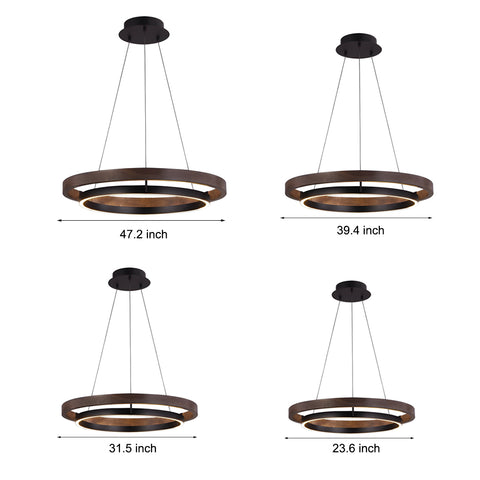 LED Black Modern Chandelier Lights - Dazuma