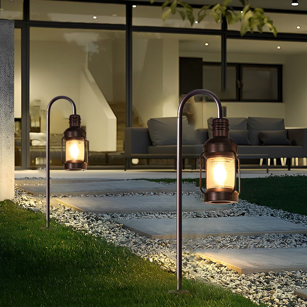 Antique Lantern Aluminum Waterproof LED Outdoor Wall Lamp Lawn Lights