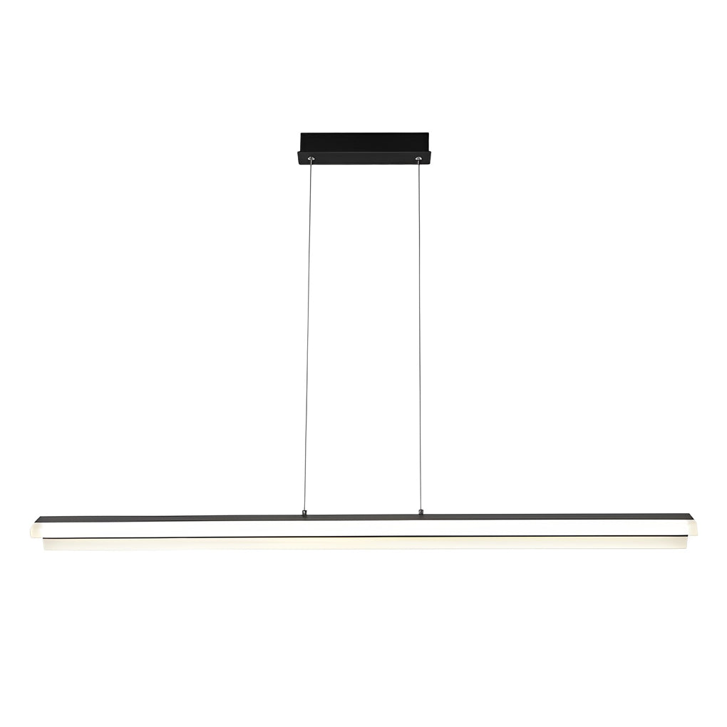 Minimalist Creative Strip LED Neutral Light Metal Modern Chandelier