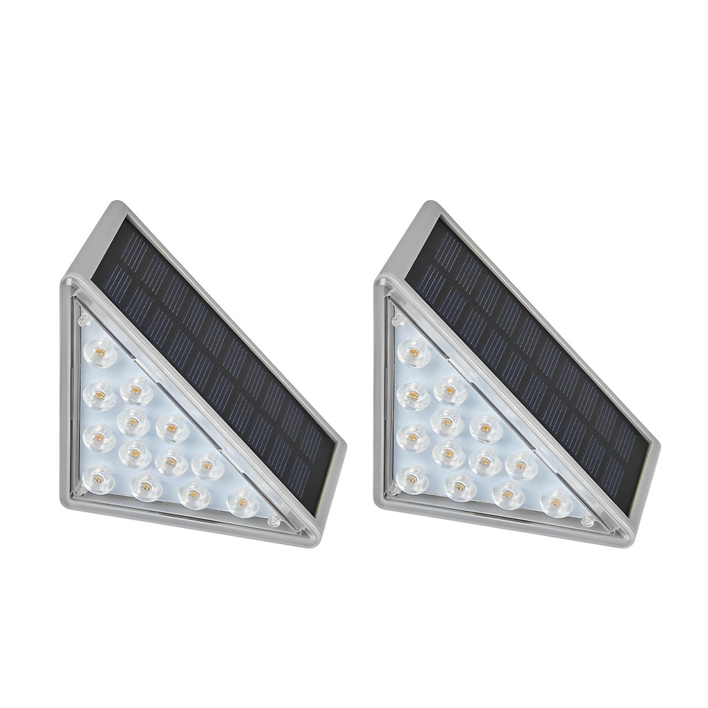 Triangular Intelligent Waterproof LED Solar Outdoor Step Lights