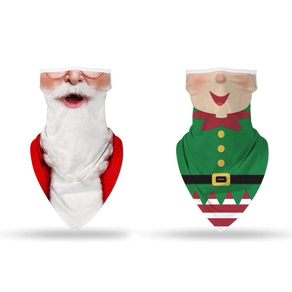 2 Pcs Ugly Christmas Masks Neck Gaiters