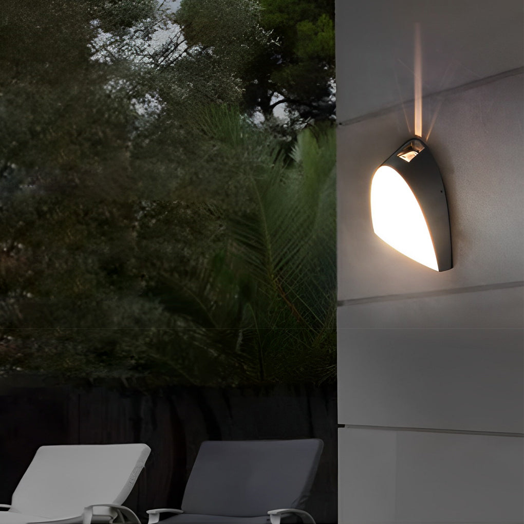 Creative LED Waterproof Aluminum Black Modern Outdoor Wall Sconce Lighting