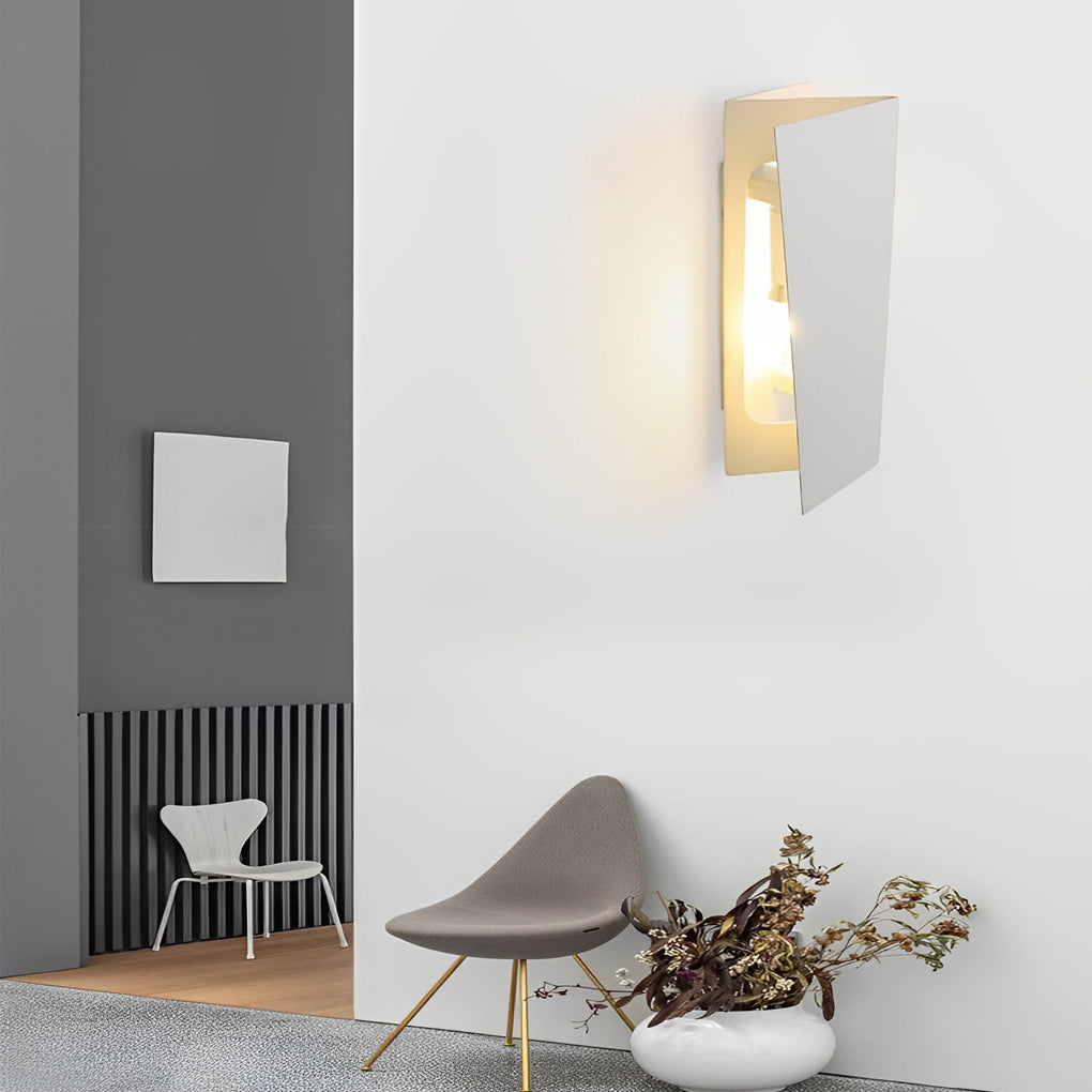 Folding Rectangular Iron LED up and Down Lighting Modern Wall Lamp