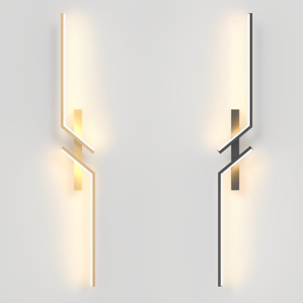 Irregular Symmetrical L Shape Creative LED Minimalist Wall Lamp Sconces Lighting