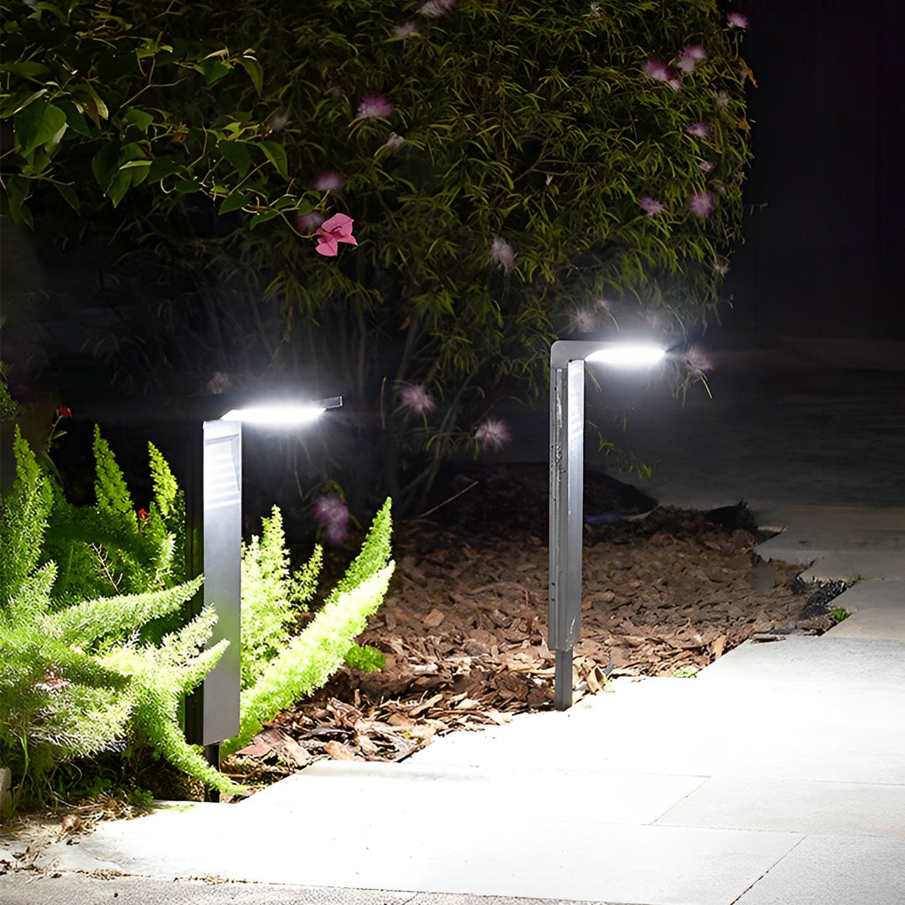 Smart Switch Waterproof LED Black Modern Outdoor Lawn Lamp Path Lights