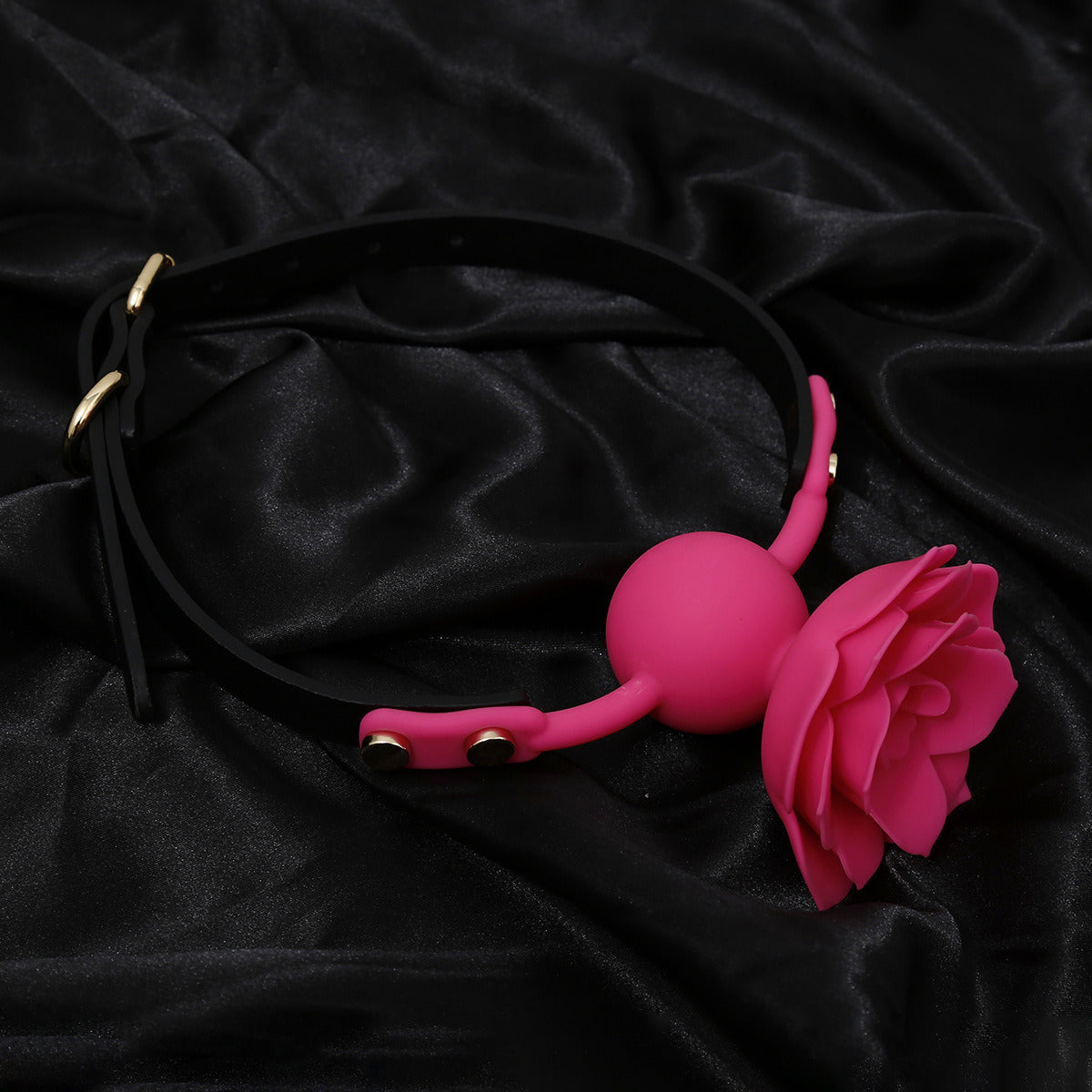 Silicone Rose Ball Gag Nipple Bondage Lace Flower Open Mouth Gags Oral Fixation Adult Sex Toys For Couples Adult BDSM Game
