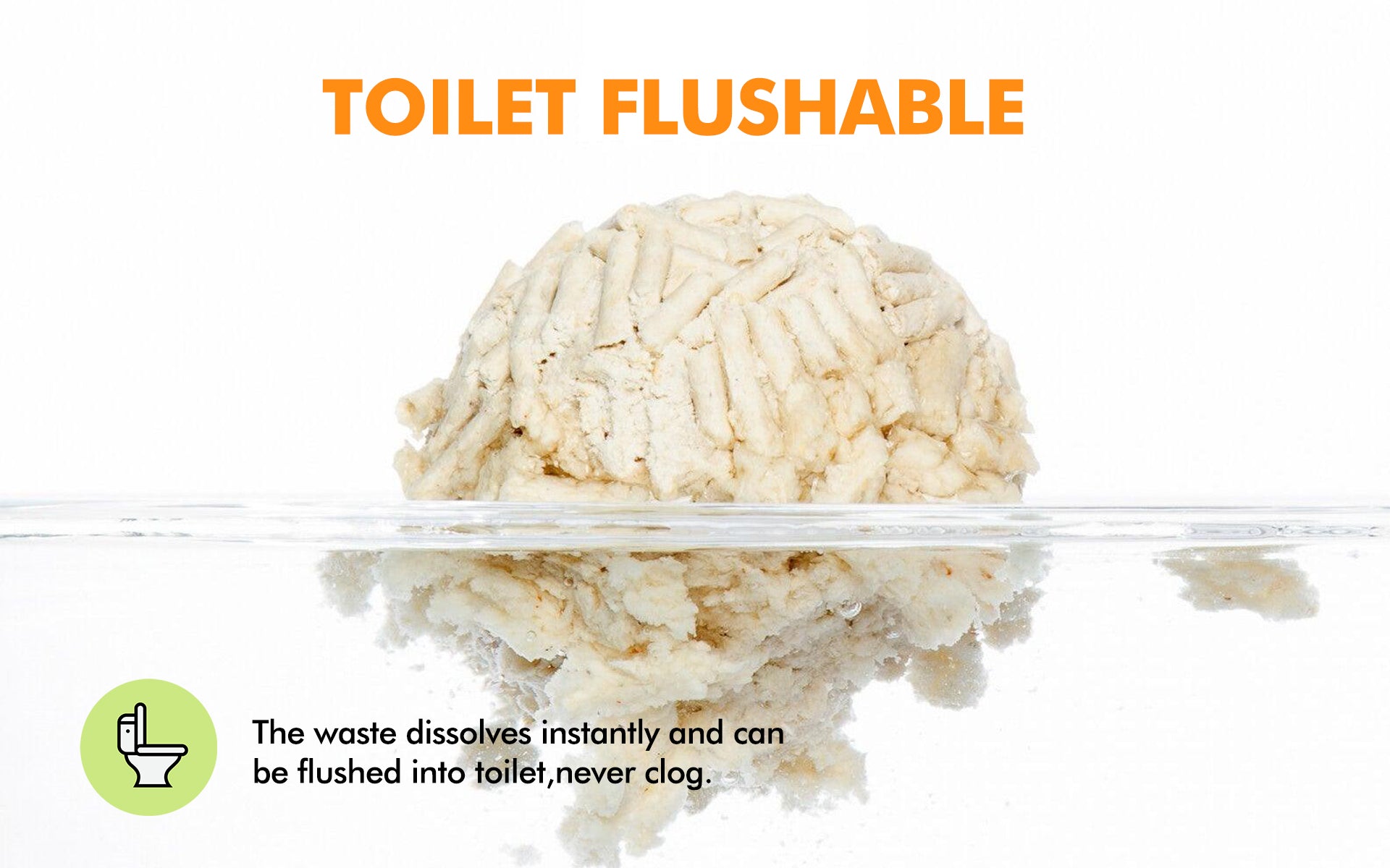 Toilet Flushable Tofu Cat Litter