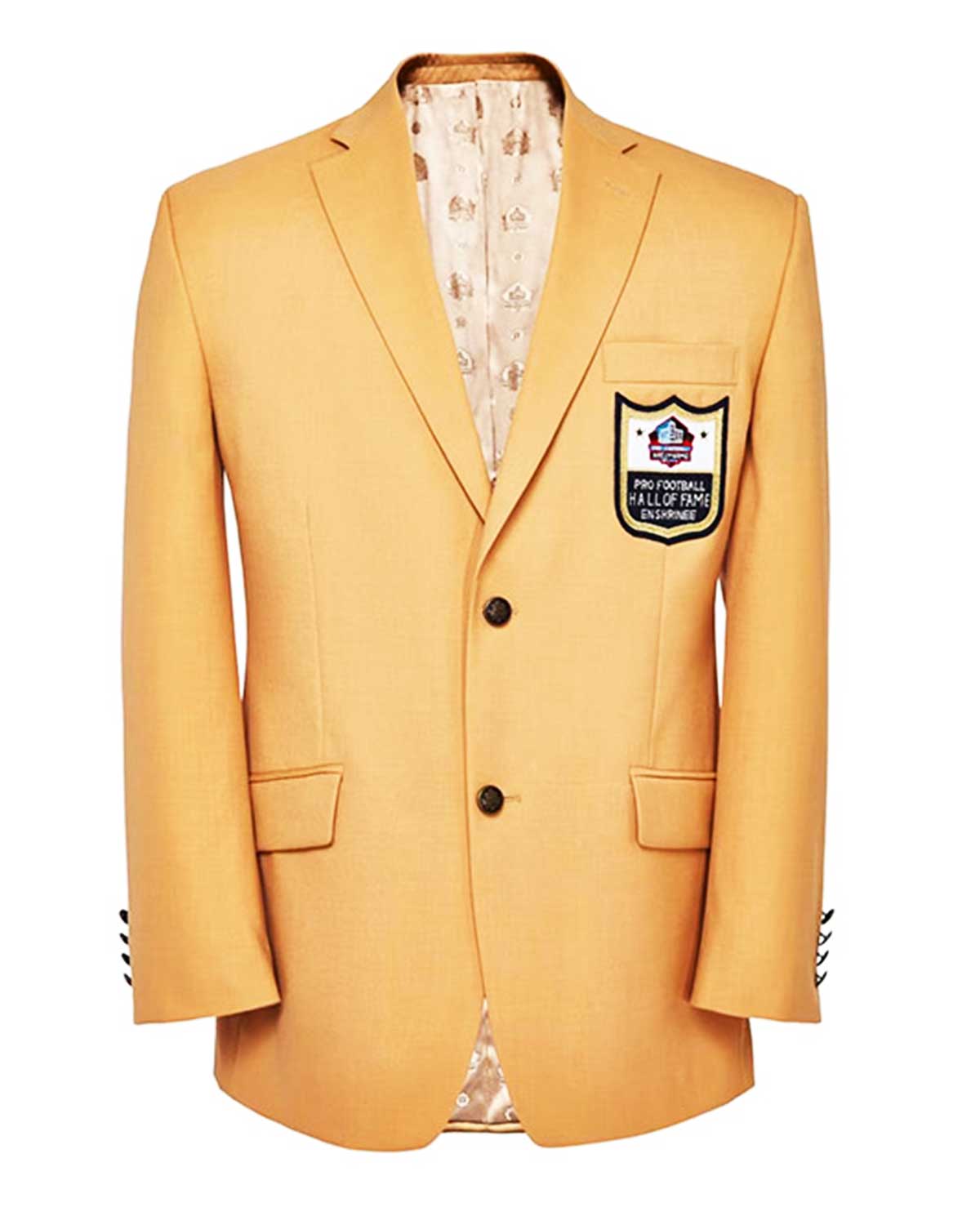 MotorCycleJackets Men NFL Hall Of Fame Iconic Gold Jacket