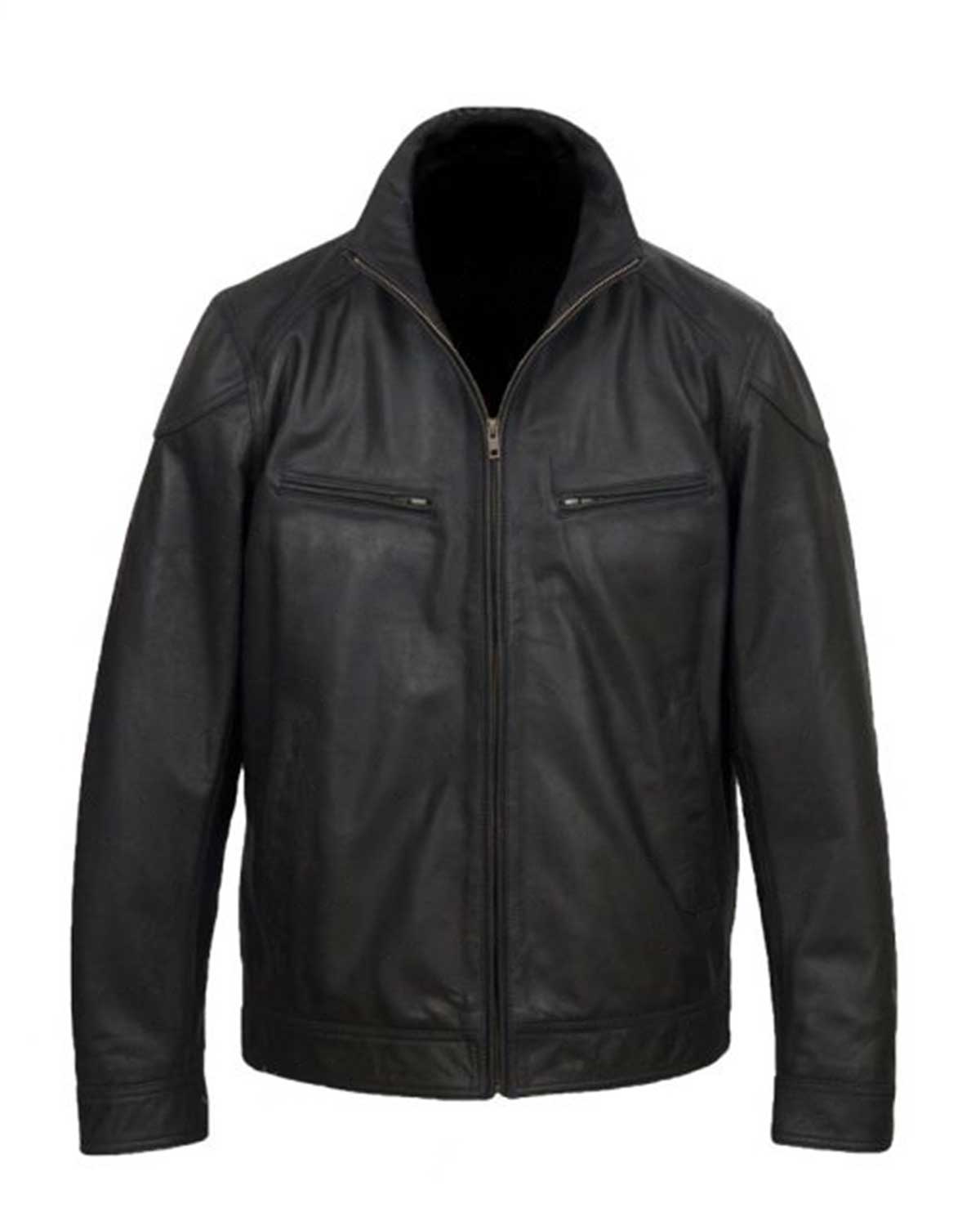MotorCycleJackets Halloween Black Wings Printed Leather Jacket