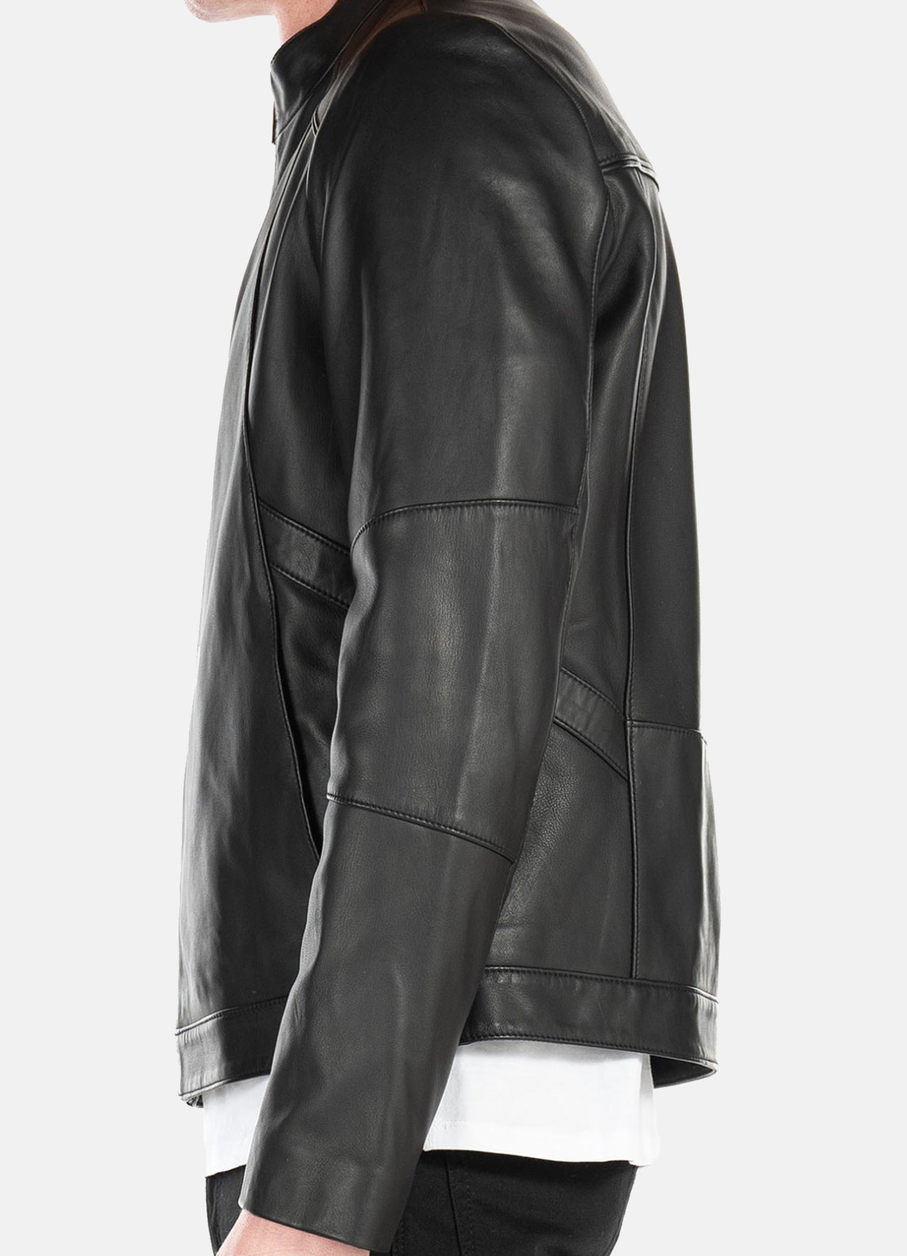 Mens Black Iconic Lambskin Leather Jacket