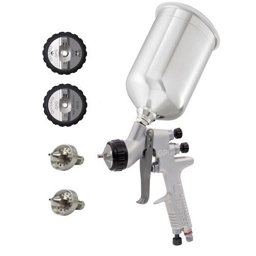 DevilBiss? GPG 905027 Gravity Feed Spray Gun with Aluminum Cup, 1.8, 2.0 mm Nozzle