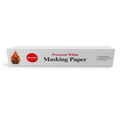 High Teck 36 in x 750 ft White Guard Waterborne Masking Paper, 24 Lb