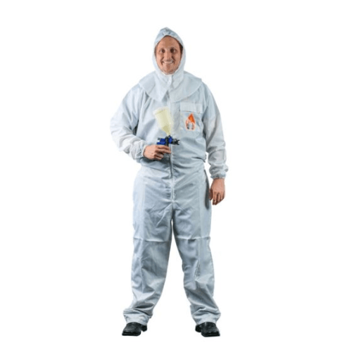 High Teck Premium White Polyester Paint Suit