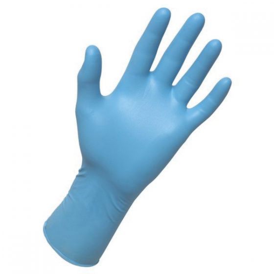SAS? Derma-Max XL Extra Strength Blue Nitrile Gloves, Box of 50