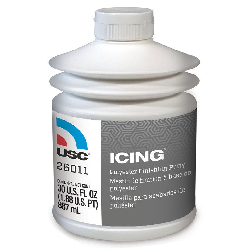 USC? Icing 26011 Polyester Finishing Putty, 30 oz Pumptainer