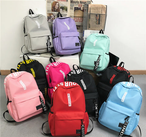 School bag style on sale