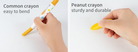 Peanut Crayons For Students Colorful Washable Toddler - Temu