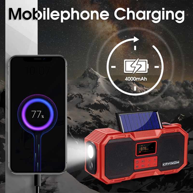 Rechargeable Radio to regenerate power to be a charger