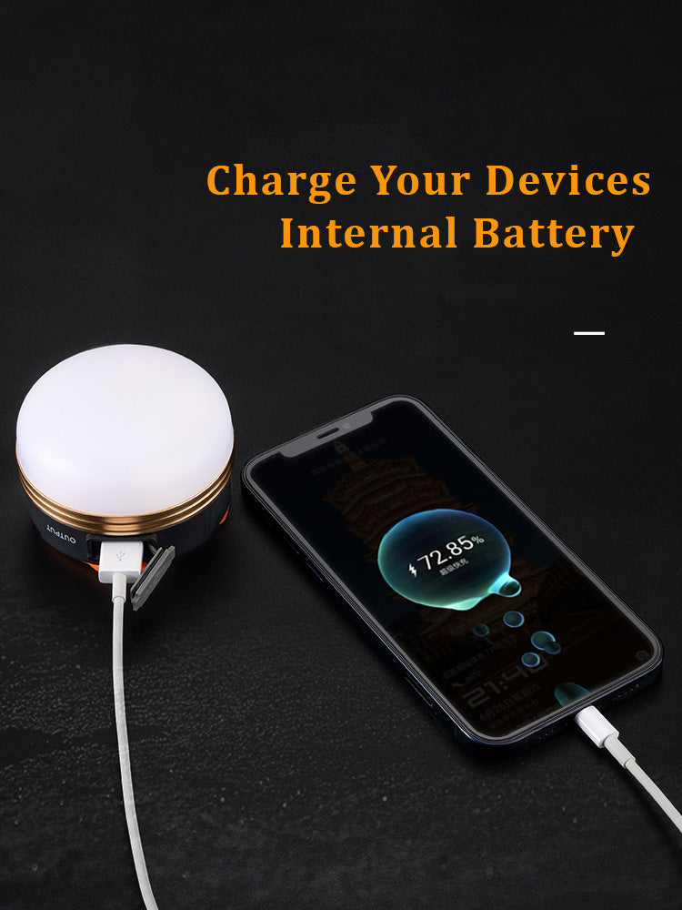 USB Tent Light with Output to charge your phone as Powerbank