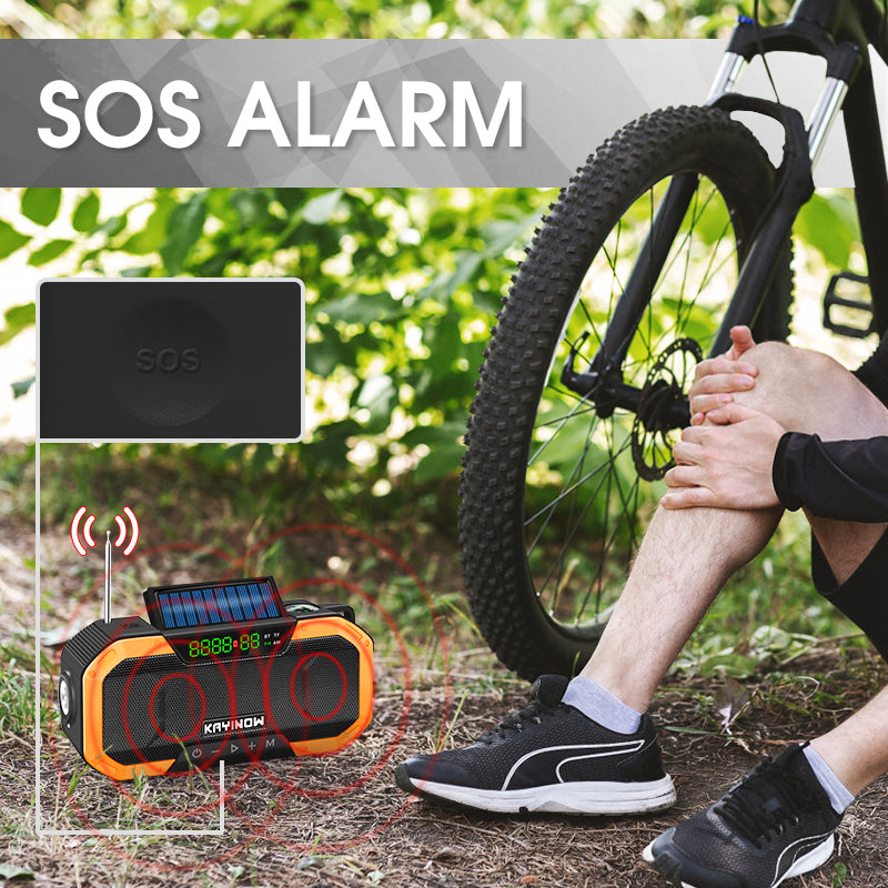 emergency radio with sos alarm for survival