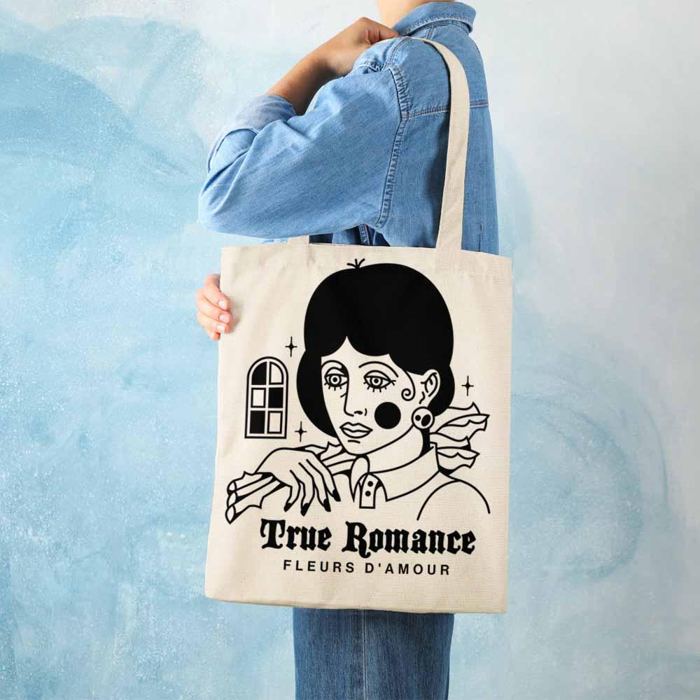 38×46cm Large Capacity Single-Sided Printing Practical Canvas Tote Bag Custom Design Printing with Your Photos or Pictures
