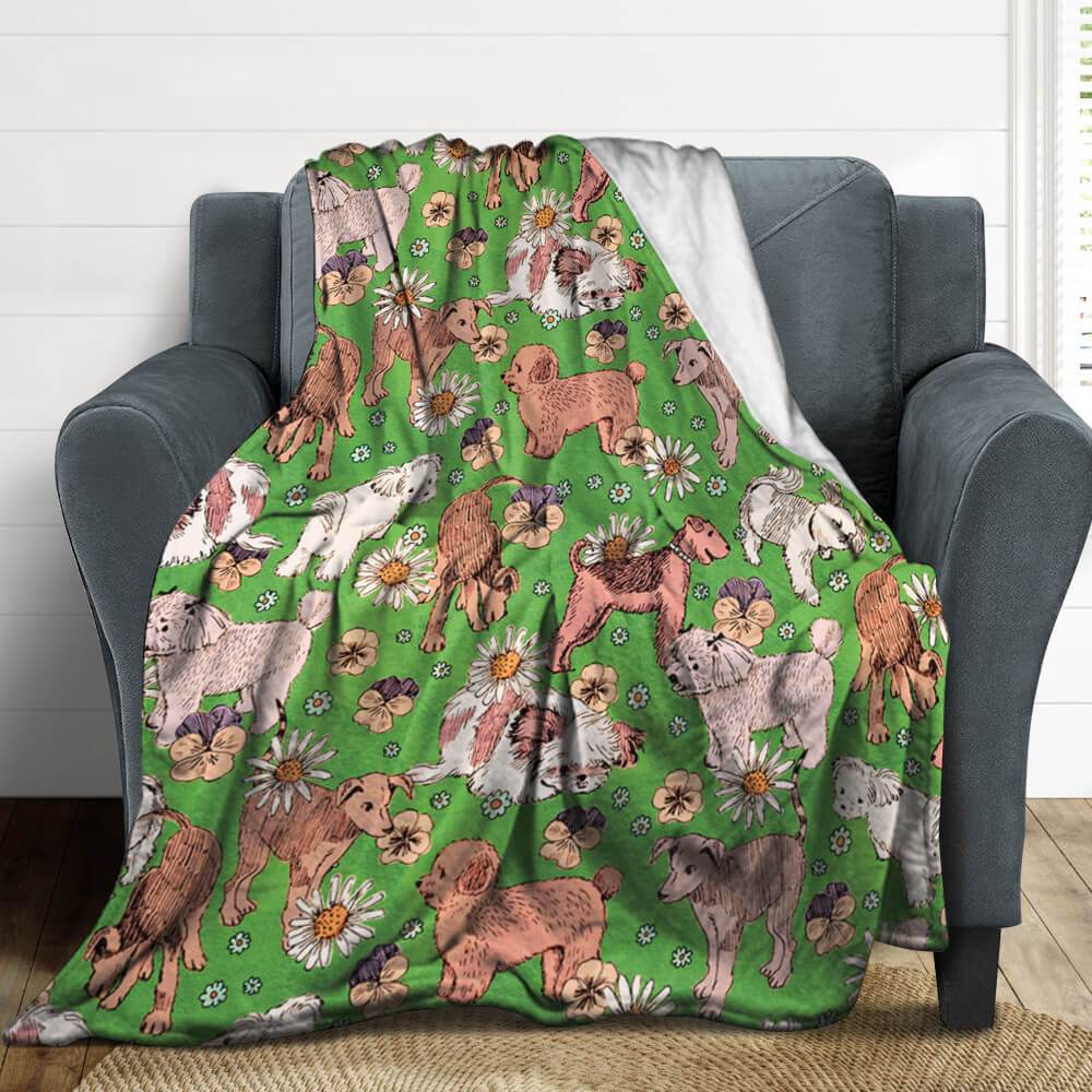 Blanket Carpet Soft Plush Machine Washable Throw Rug Custom Design Printing with Your Photos Pictures or Text