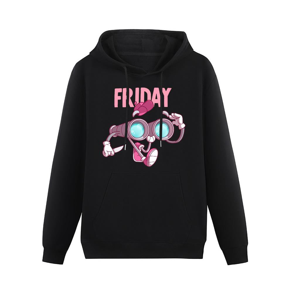Classic Black Women's Hoodie Sweatshirt Long Sleeve With a Pocket