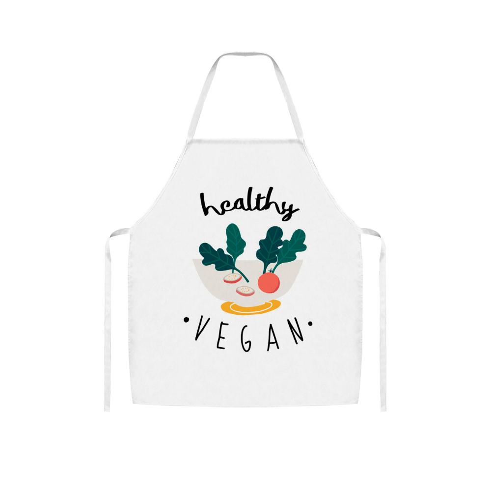Cute Adult Kitchen Apron without Pocket Wool Cloth Custom Design Printing with Your Photos or Logos