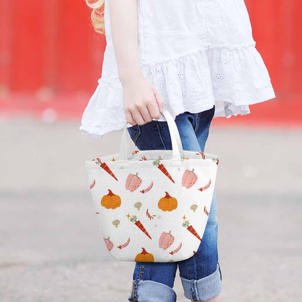Cute Decoration Fruit Basket Candy Bag Sugar Bag Imitation Hemp Custom Design Printing with Your Pictures or Photos