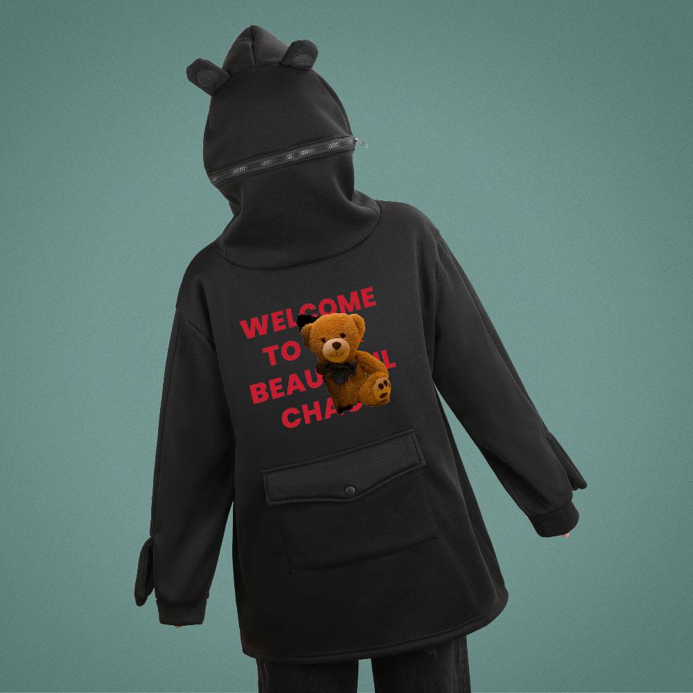 Cute Frog Sweatshirts Hoodies for Women Double-sided Printing Custom Design Printing with Your Photos or Text