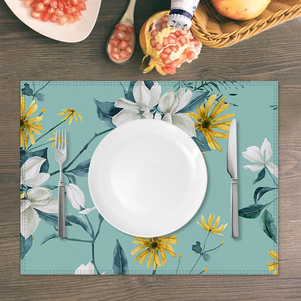 Decoration Table Mat Water and Oil Proof Placemat Custom Design Printing with Your Pictures or Photos