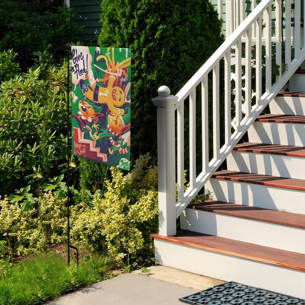 Encrypted Flax Garden Flag (Consistent on Both Sides) Outdoor Decoration Garden Flag Custom Design Printing with Your Photos Pictures or Text