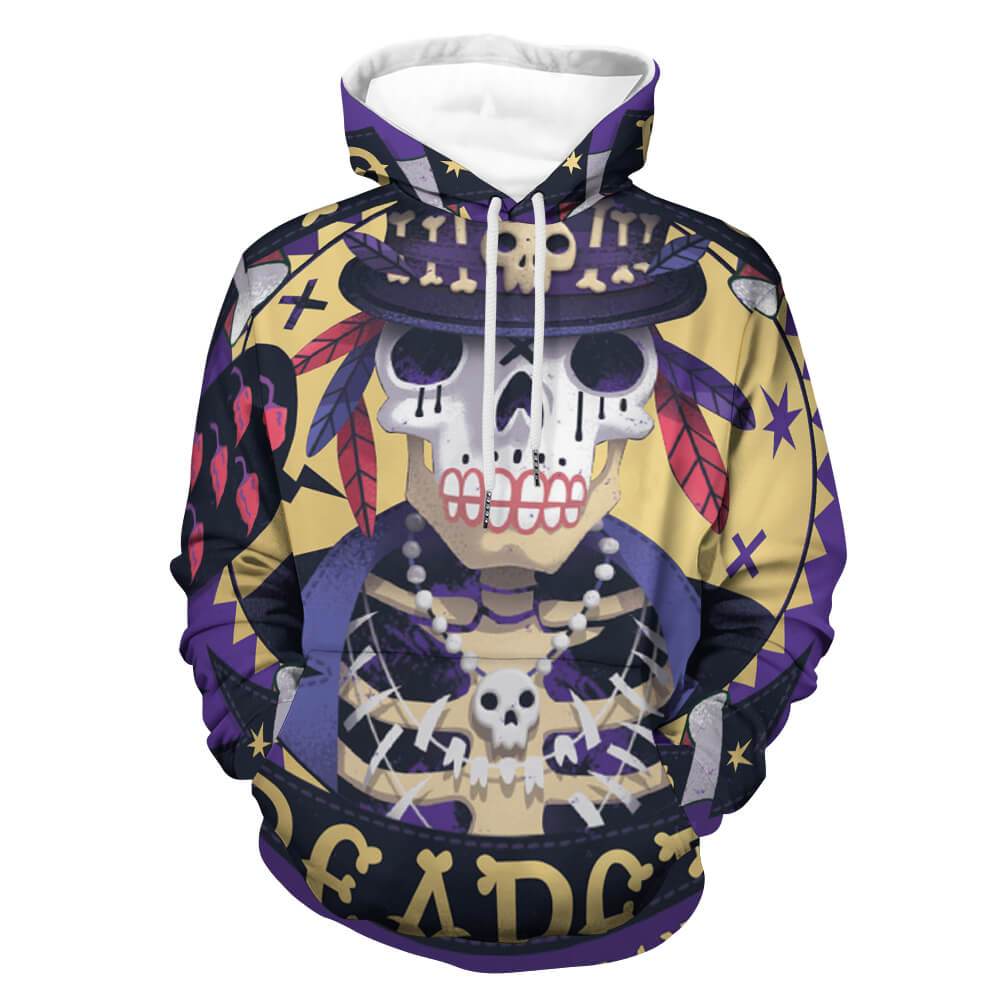 Full Print Hoodie with Pocket for Women and Men